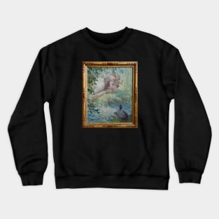 Nymph and Turtle Crewneck Sweatshirt